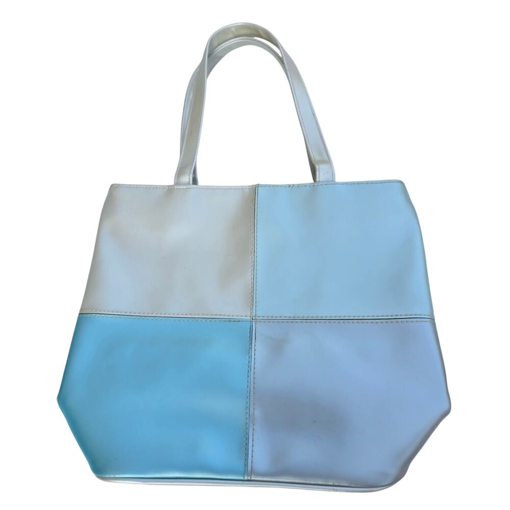 Y2k Style Blue Color Block Purse